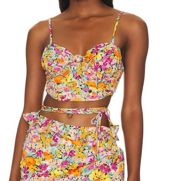 NWT - For Love & Lemons Suvi Coreset Top - Picture 5 of 5